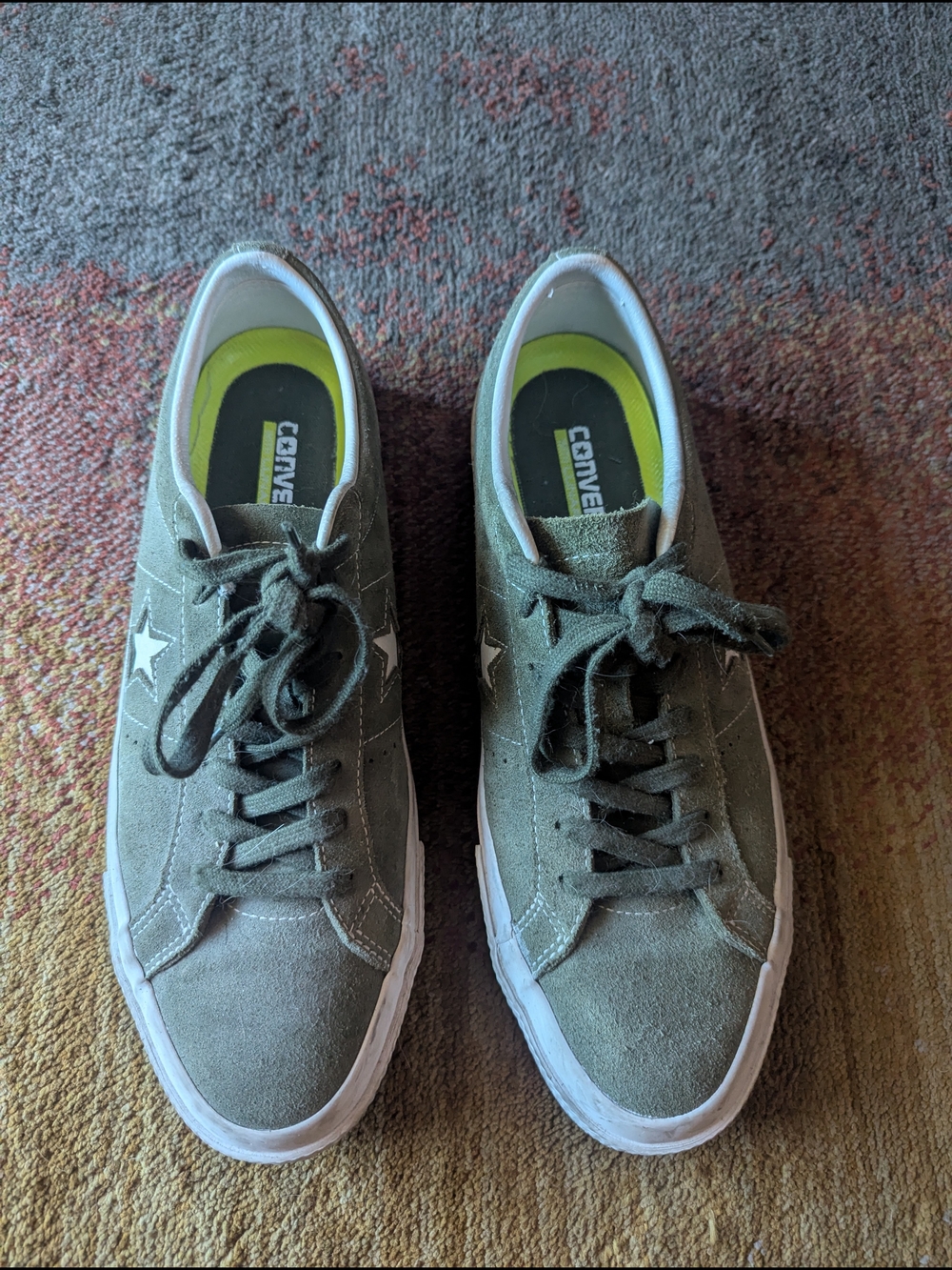 Converse Olive Green Suede One Star Sneakers